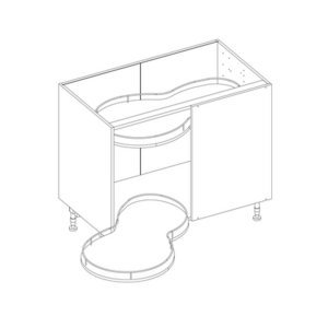 Kasattu Piilokulmakaappi