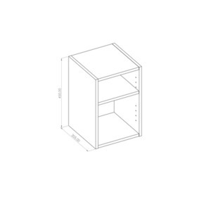 Kasattu yläkaappi 450x305