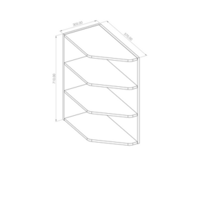 Kasattu Alapäätyhyllykkö 710 P3