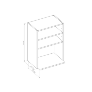 Kasattu Mikrokaappi 705x305