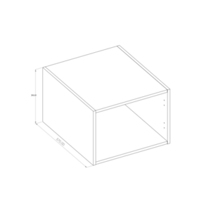 Kasattu yläkomero 280x570