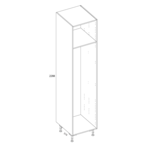 Kasattu Sokkelijalkakomero 2288 (2128)