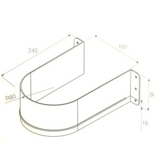 Sleek viemäriaukon kaulus VALKOINEN
