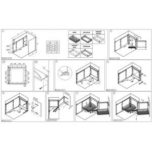 Unique piilokulmamek. 450 mm