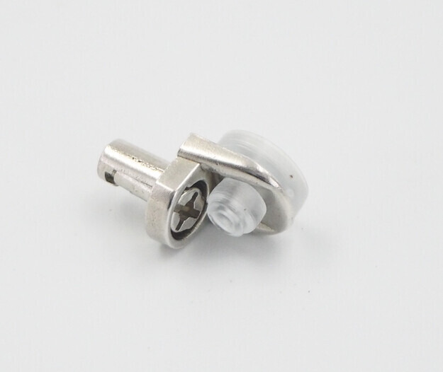 Lasihyllynkann. 5 mm epäkeskolla nikl.