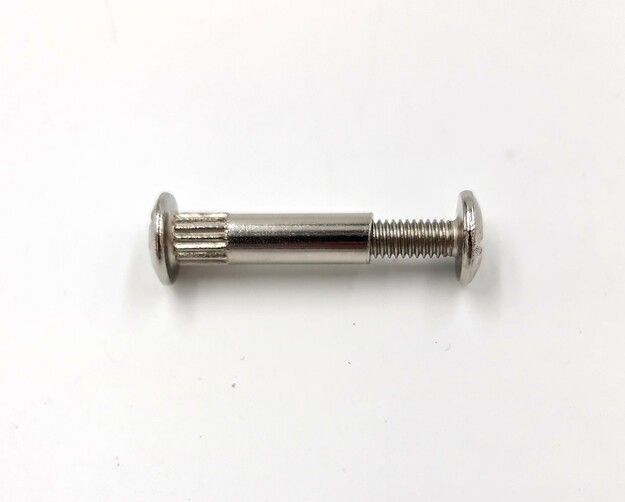 Yhdistäjäruuvi M6 29,5+15 mm niklattu