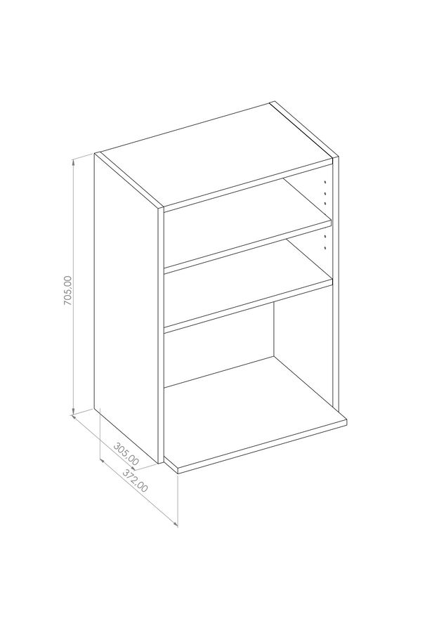 Kasattu Mikrokaappi 705x305