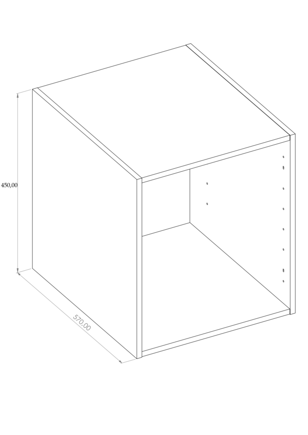 Kasattu yläkomero 450x570