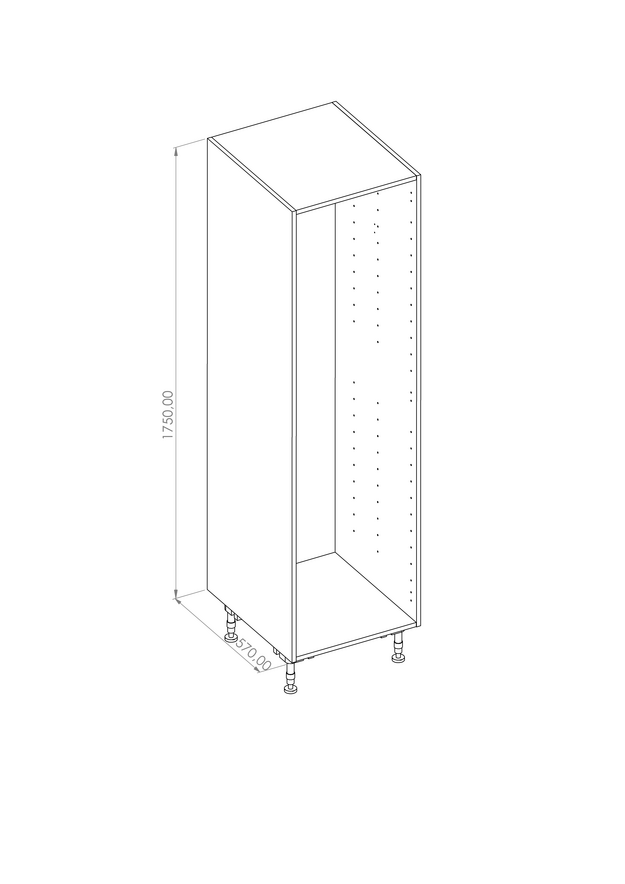 Kasattu Sokkelijalkakomero 1910 (1750) P3